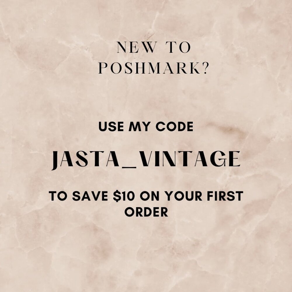 Use JASTA_VINTAGE for $10 off first order to new Poshers